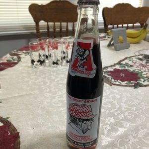 Coach Bear Bryant Coke Bottle